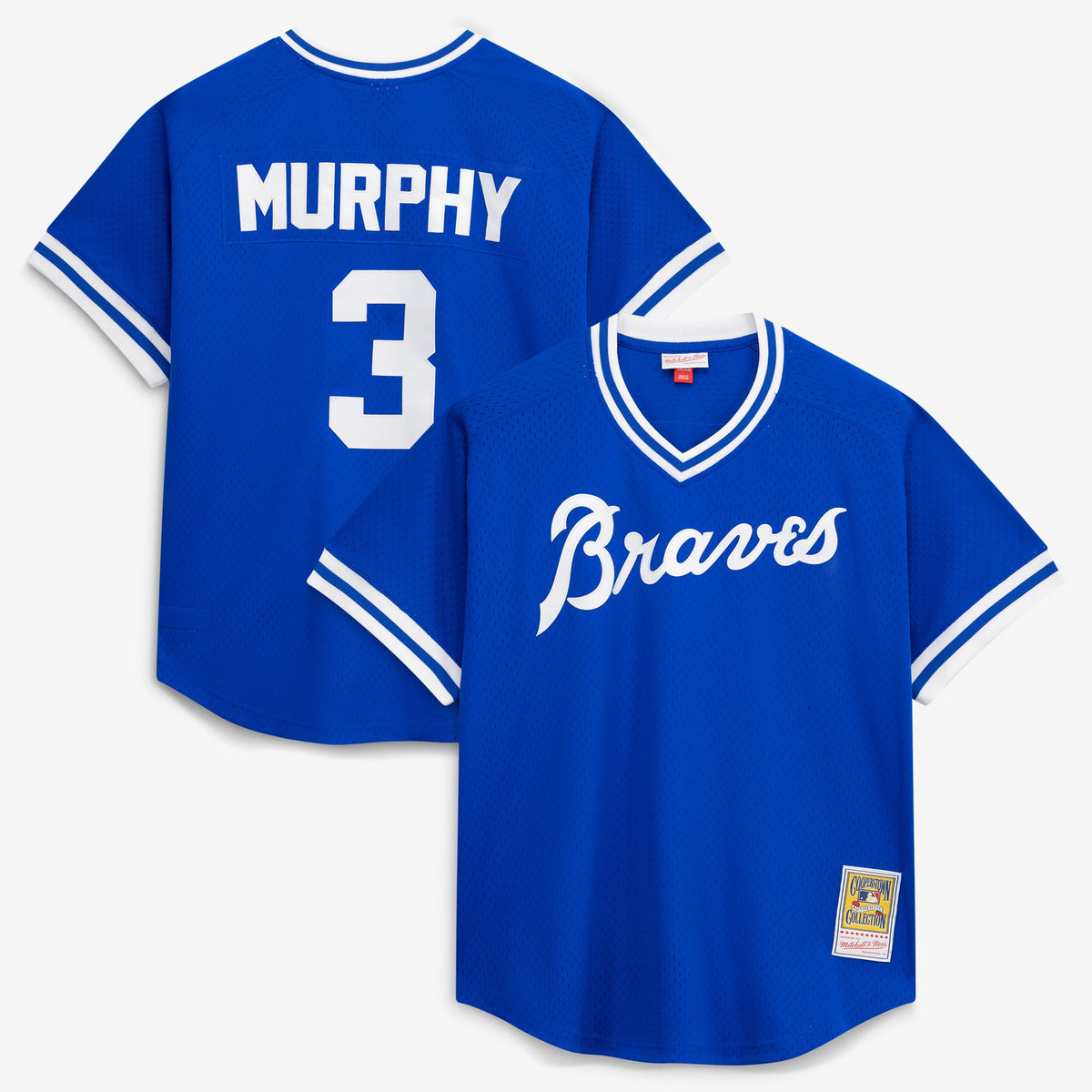 Men's Atlanta Braves Dale Murphy Mitchell & Ness Scarlet Authentic Batting Practice Jersey