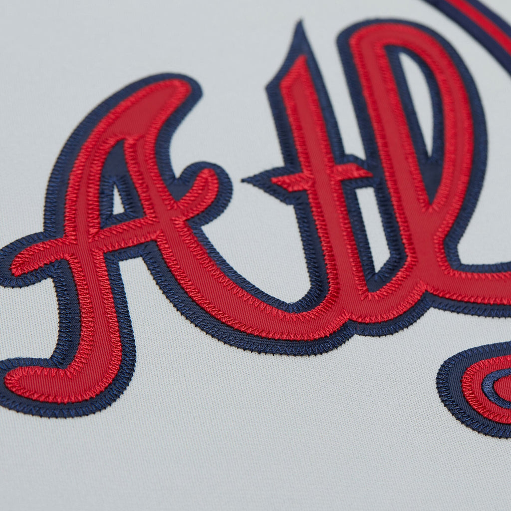 Men's Atlanta Braves Greg Maddux Mitchell & Ness Gray 1995 Throwback Authentic Jersey