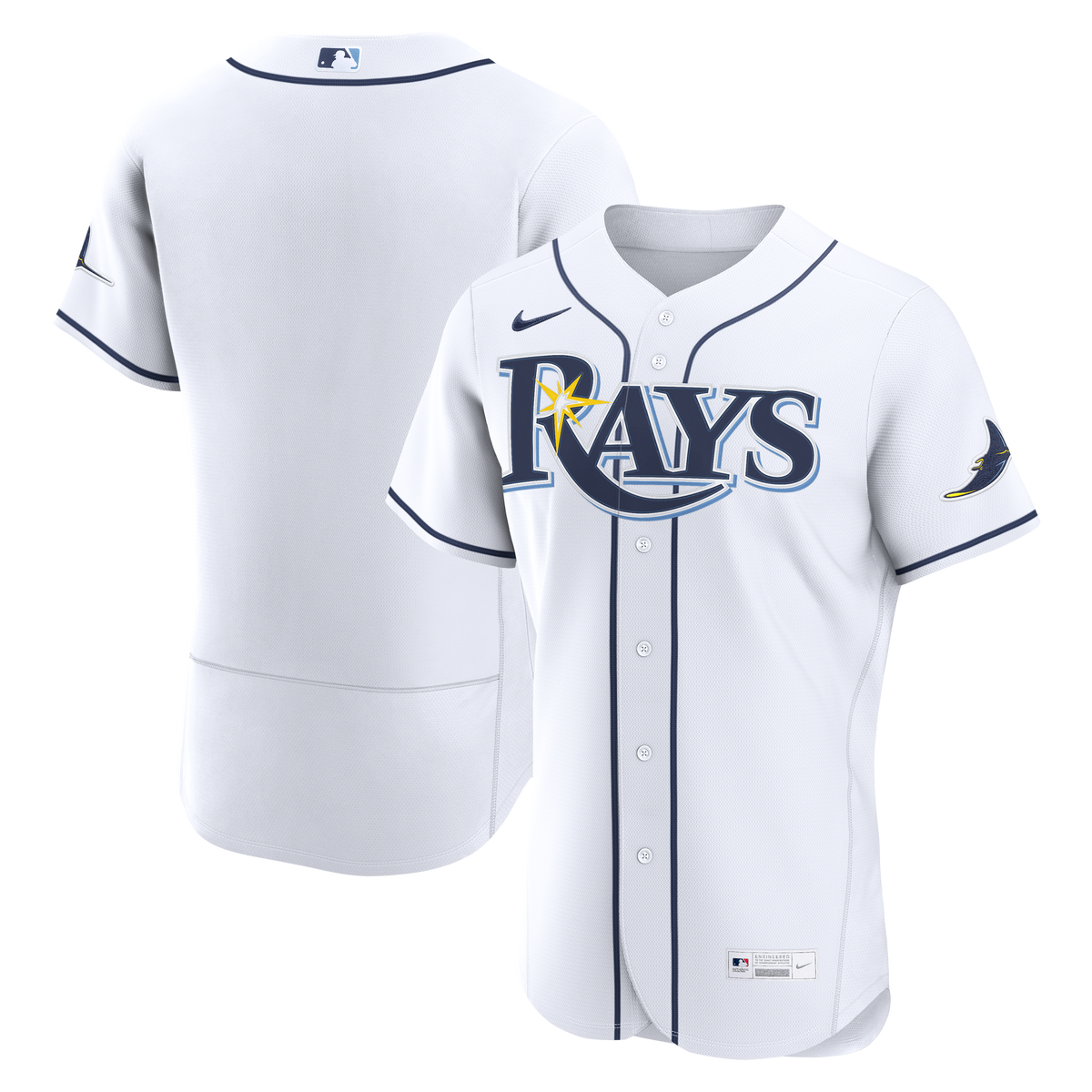 Men's Tampa Bay Rays  Nike White Home Authentic Jersey