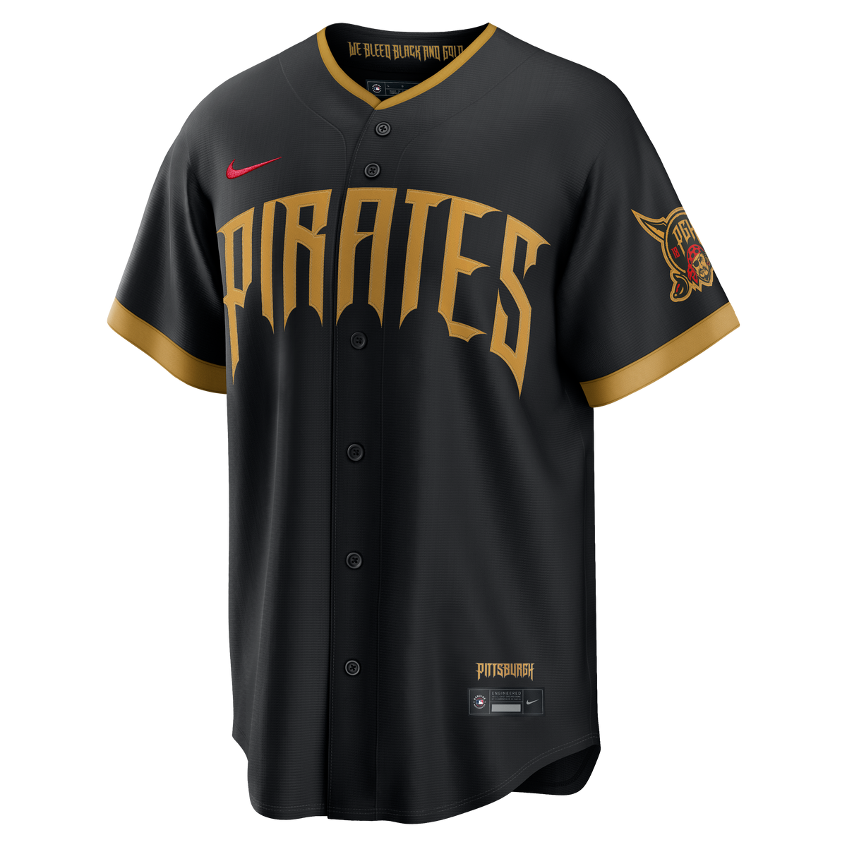 Men's Pittsburgh Pirates Konnor Griffin Nike Black 2026 City Connect Stadium Jersey