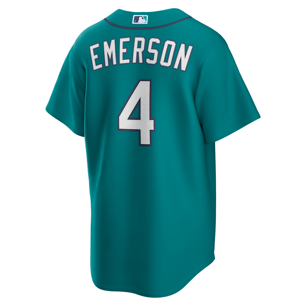Men's Seattle Mariners Colt Emerson Nike Teal Alternate Replica Jersey
