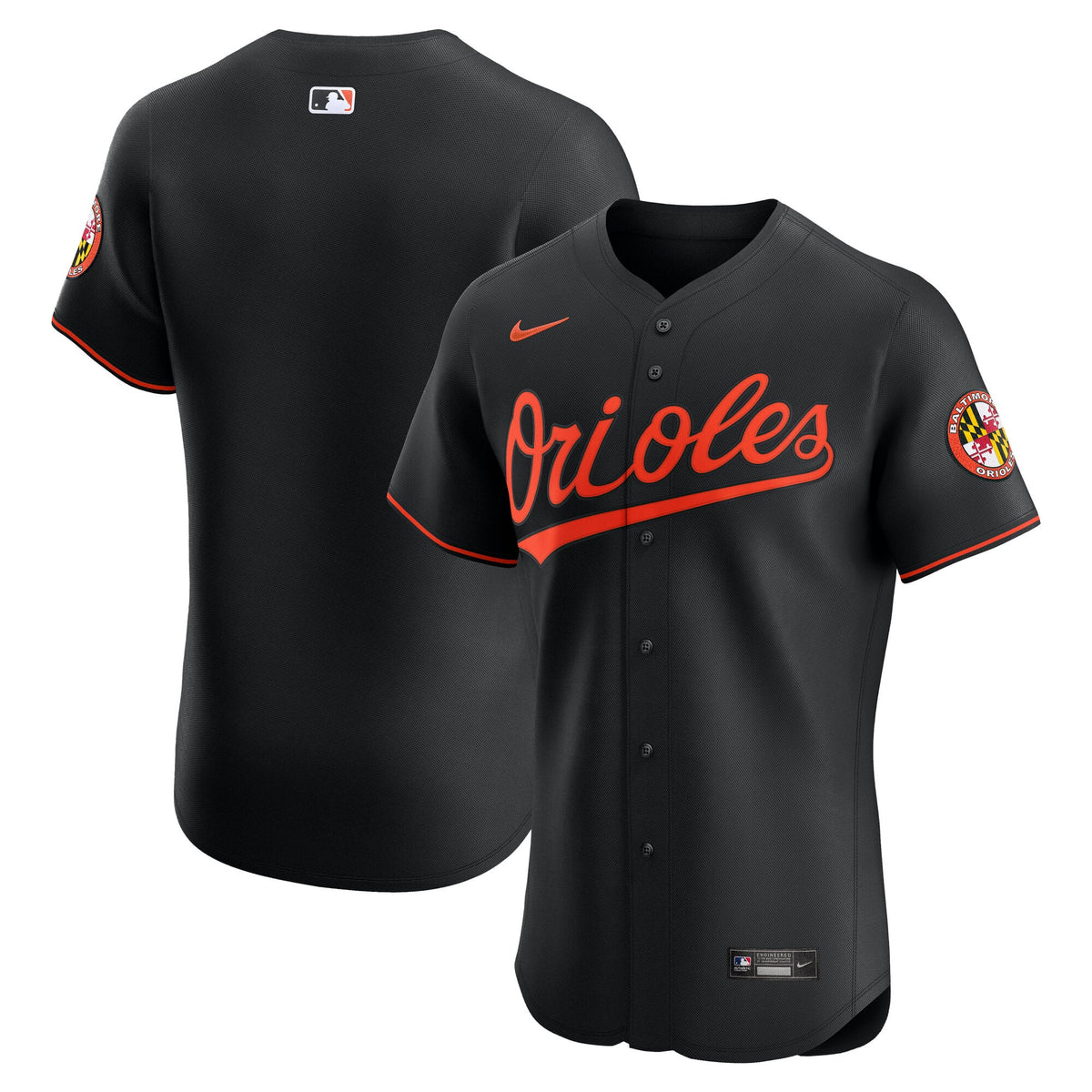 Men's Baltimore Orioles Nike Black Alternate  Elite Jersey