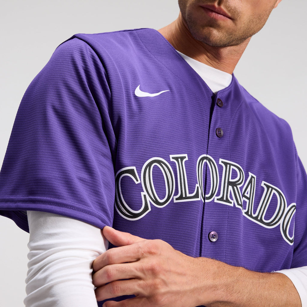 Men's Colorado Rockies Nike Purple Alternate Replica Team Jersey