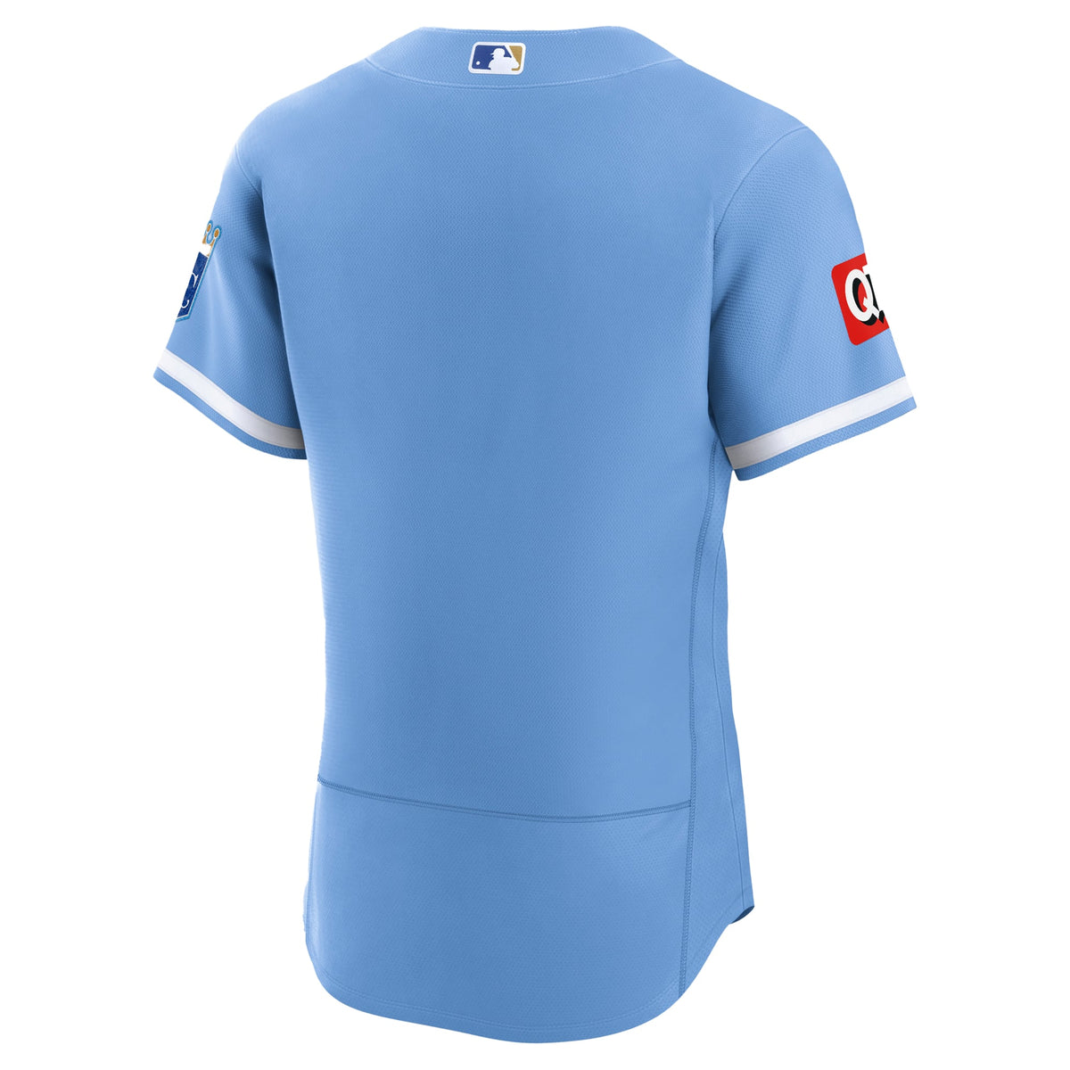 Men's Kansas City Royals Nike Light Blue Alternate Sponsor Patch Authentic Jersey