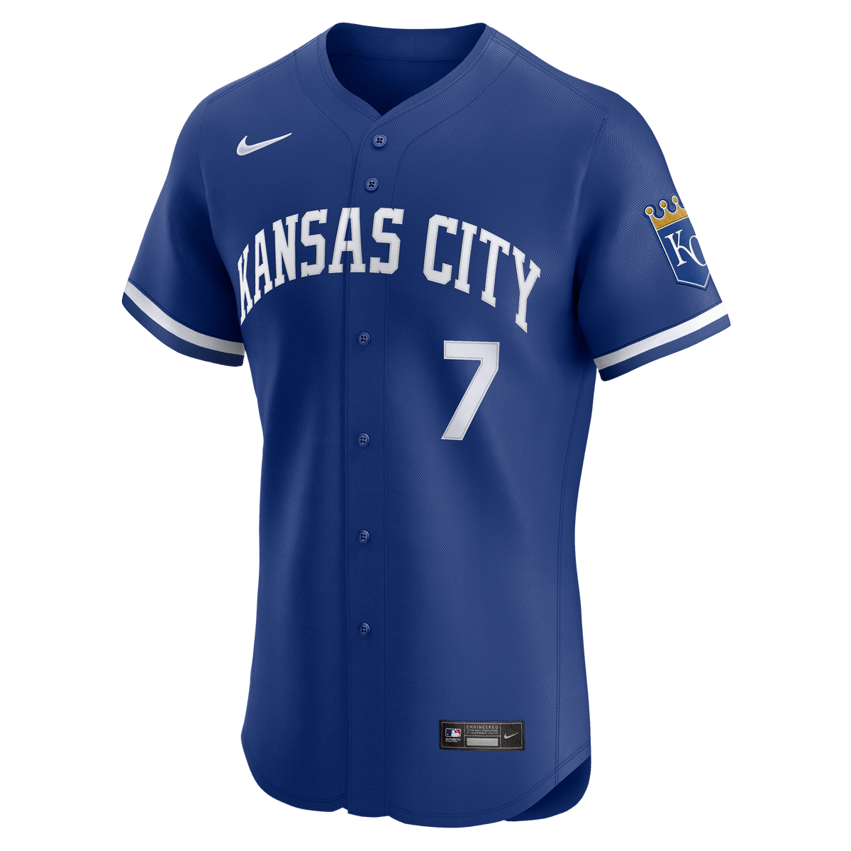Men's Kansas City Royals Bobby Witt Jr. Nike Royal Alternate 2 Elite Player Jersey