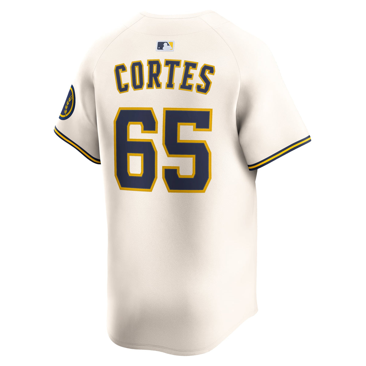 Men's Milwaukee Brewers Nestor Cortes Nike Cream Home Limited Player Jersey