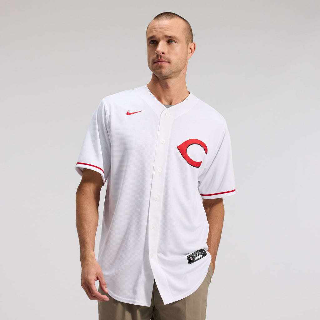 Men's  Cincinnati Reds Elly De La Cruz Nike White Alternate 2 Replica Jersey