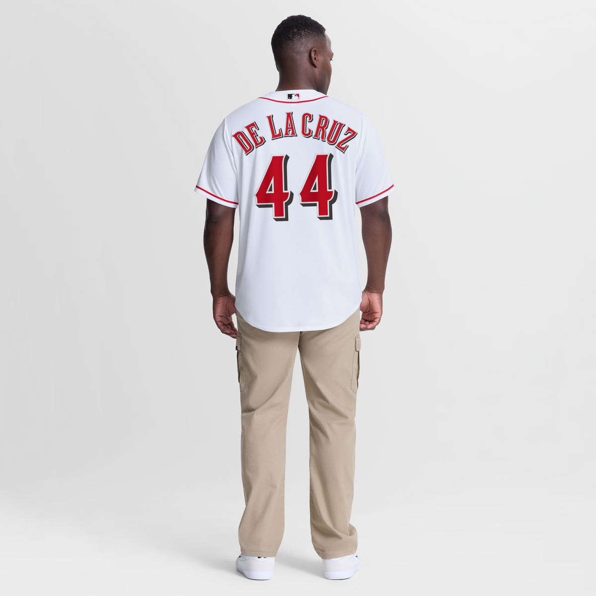 Men's Cincinnati Reds Elly De La Cruz Nike White Home Replica Jersey