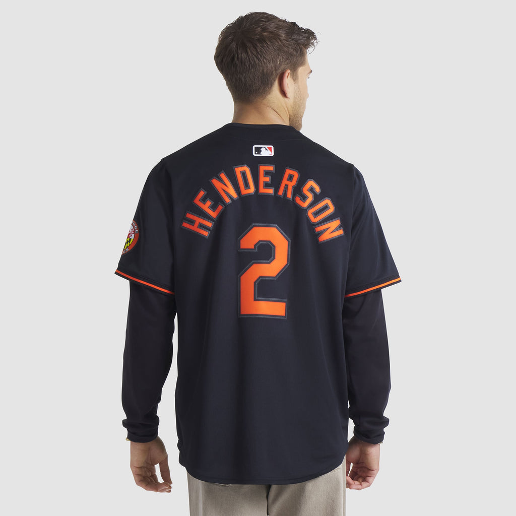 Men's Baltimore Orioles Gunnar Henderson Nike Black Alternate Limited Player Jersey