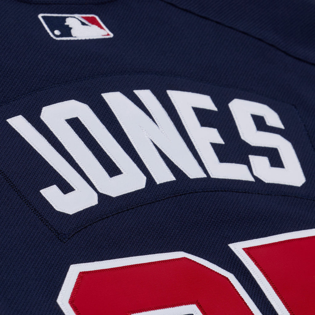 Men's Atlanta Braves Andruw Jones Mitchell & Ness Navy Authentic Batting Practice Jersey