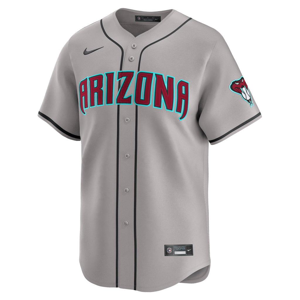 Men's Arizona Diamondbacks Corbin Carroll Nike Gray Road Limited Player Jersey