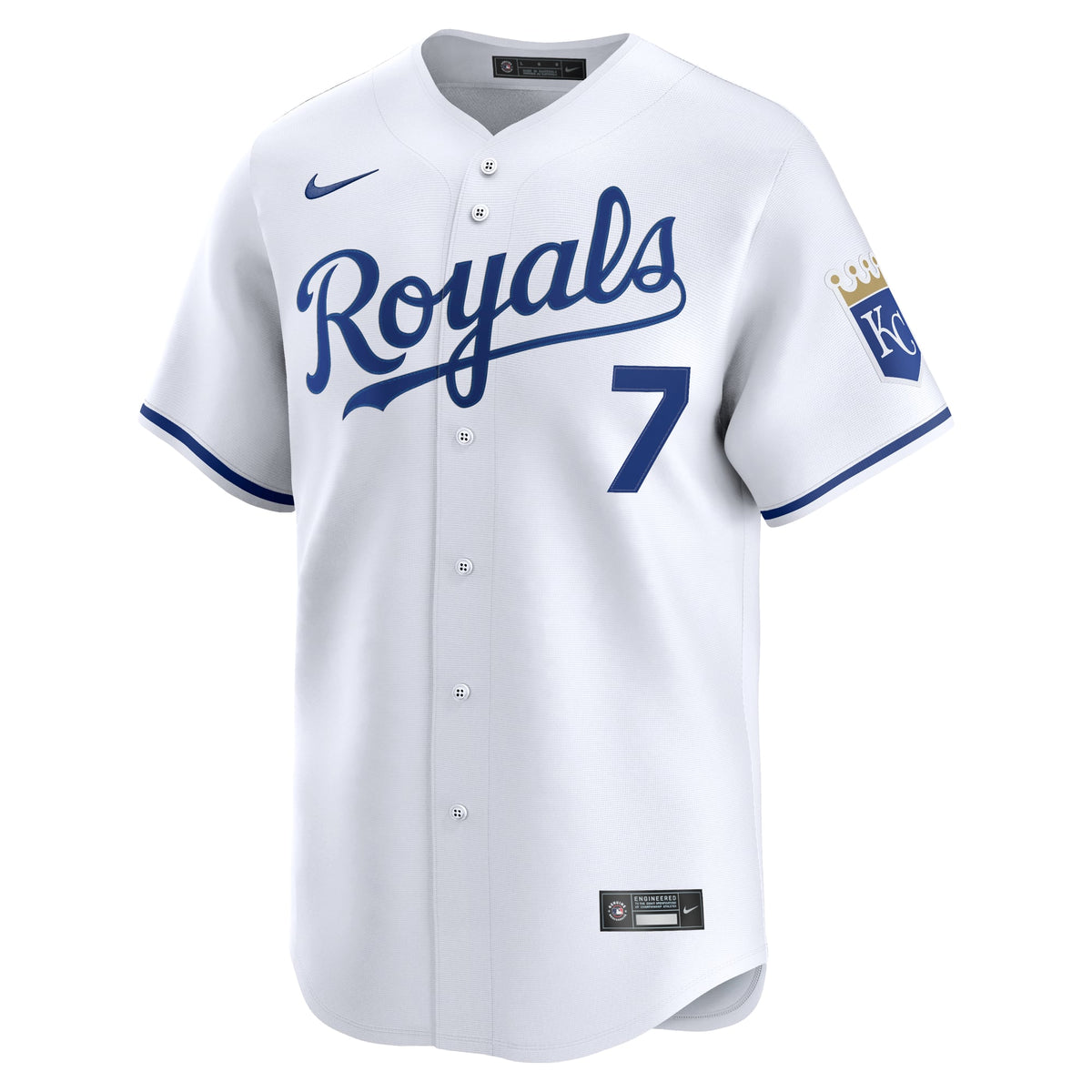 Men's Kansas City Royals Bobby Witt Jr. Nike Light Blue Alternate Limited Player Jersey