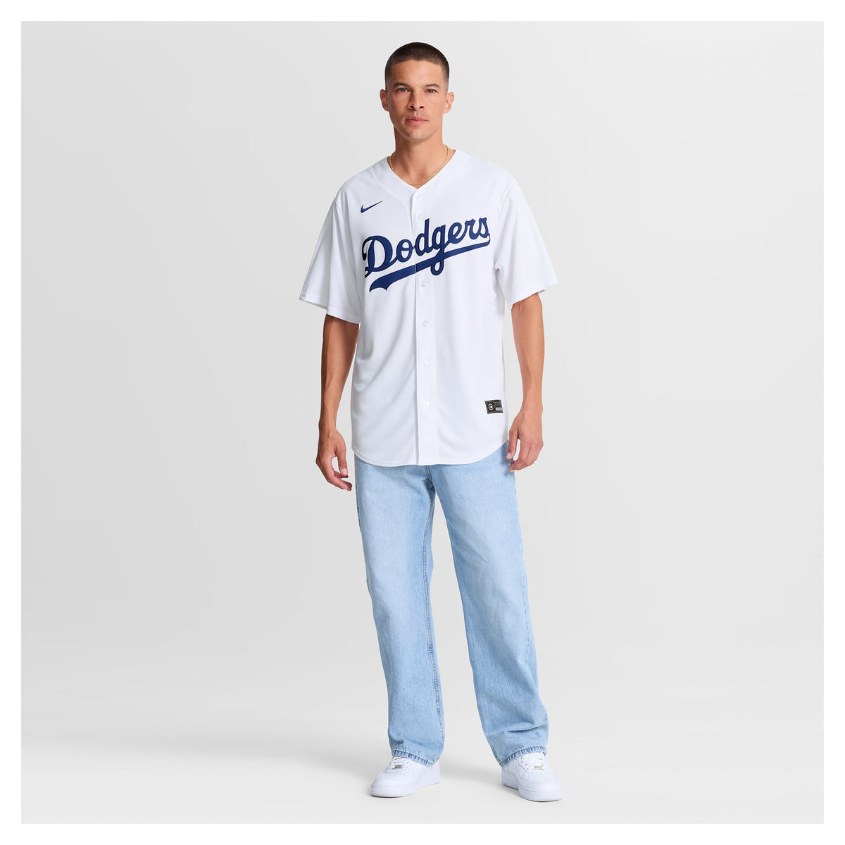 Men's Los Angeles Dodgers Tanner Scott Nike White Home Replica Jersey
