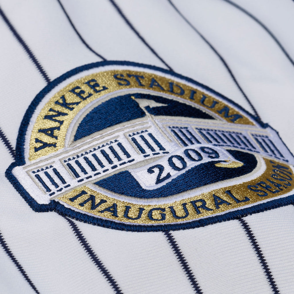 Men's New York Yankees CC Sabathia Mitchell & Ness White 2009 Cooperstown Collection Authentic Jersey