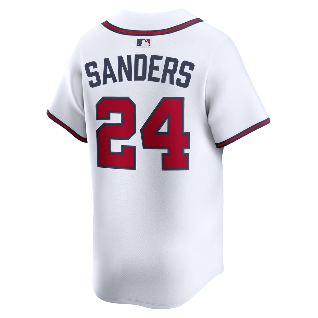 Men's Atlanta Braves Deion Sanders Nike White Limited Player Jersey