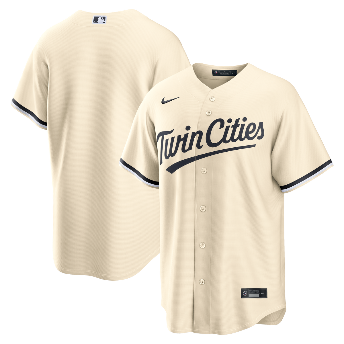 Men's Minnesota Twins Nike Cream Alternate Replica Jersey
