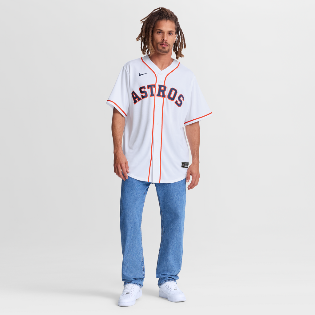 Men's Houston Astros  Nike White Home Replica Jersey