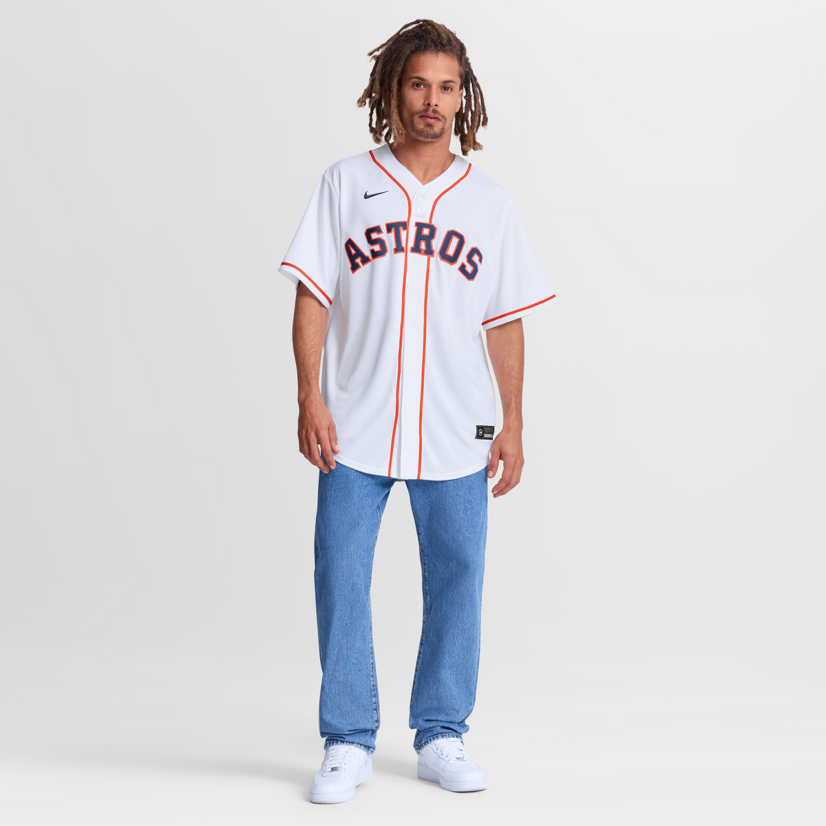 Men's Houston Astros  Nike White Home Replica Jersey