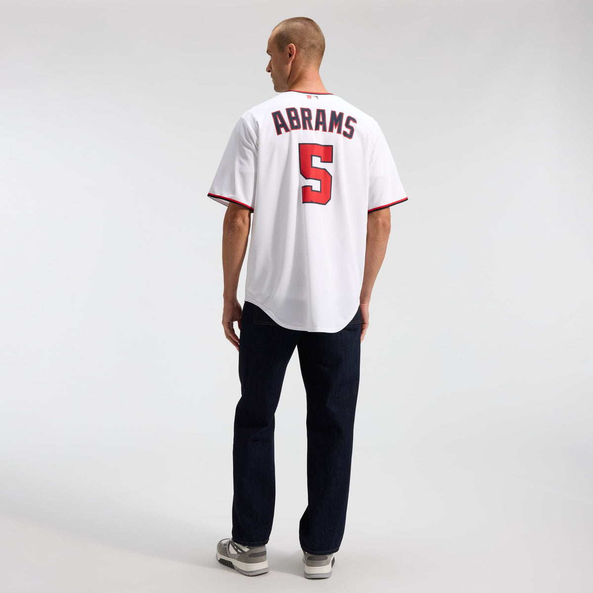 Men's  Washington Nationals CJ Abrams Nike White Home Replica Jersey