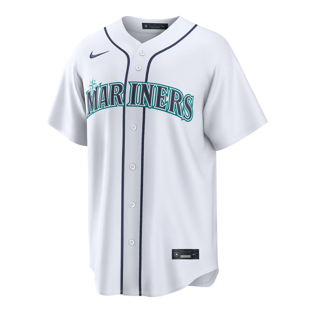 Men's Seattle Mariners Bryce Miller Nike White Home Replica Jersey