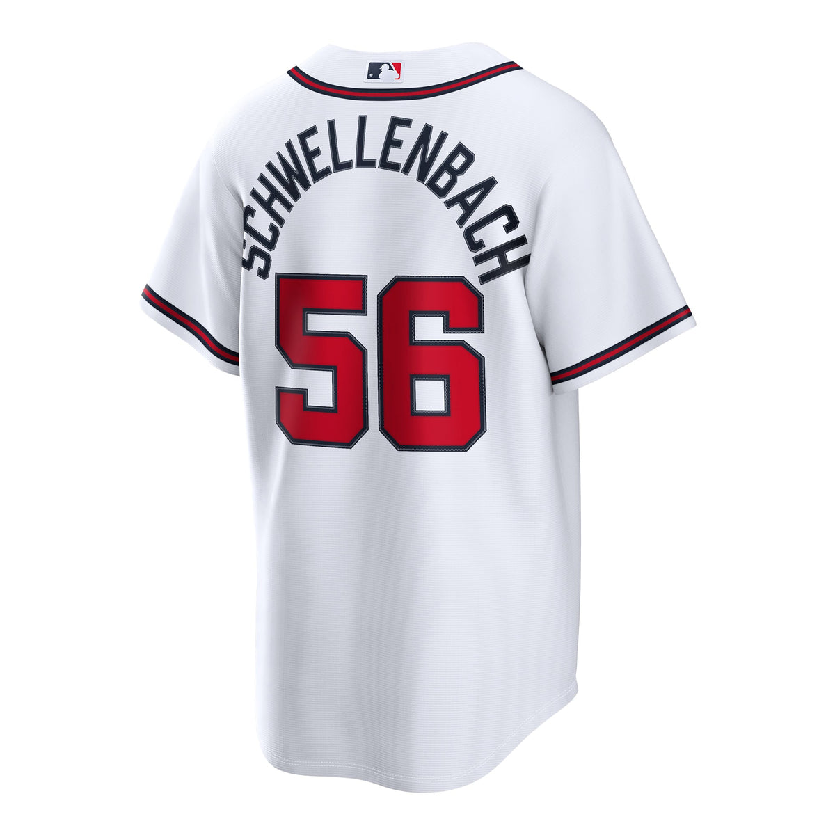 Men's Atlanta Braves Spencer Schwellenbach Nike White Home Replica Jersey
