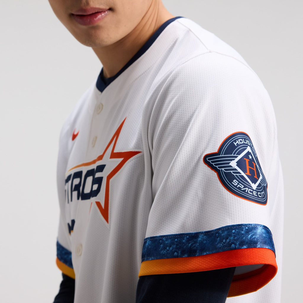 Men's Houston Astros Jose Altuve Nike White 2025 City Connect Limited Player Jersey