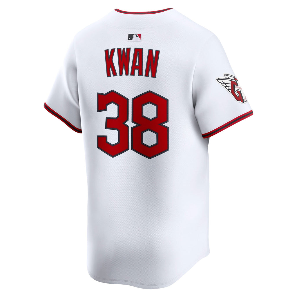 Men's Cleveland Guardians Steven Kwan Nike White Home Limited Player Jersey