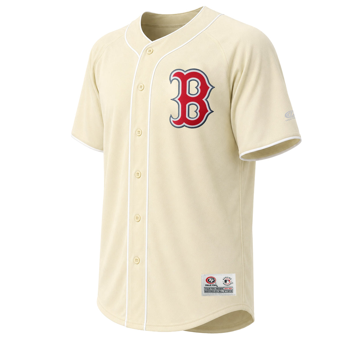 Men's Boston Red Sox Stitches Cream Fashion Jersey