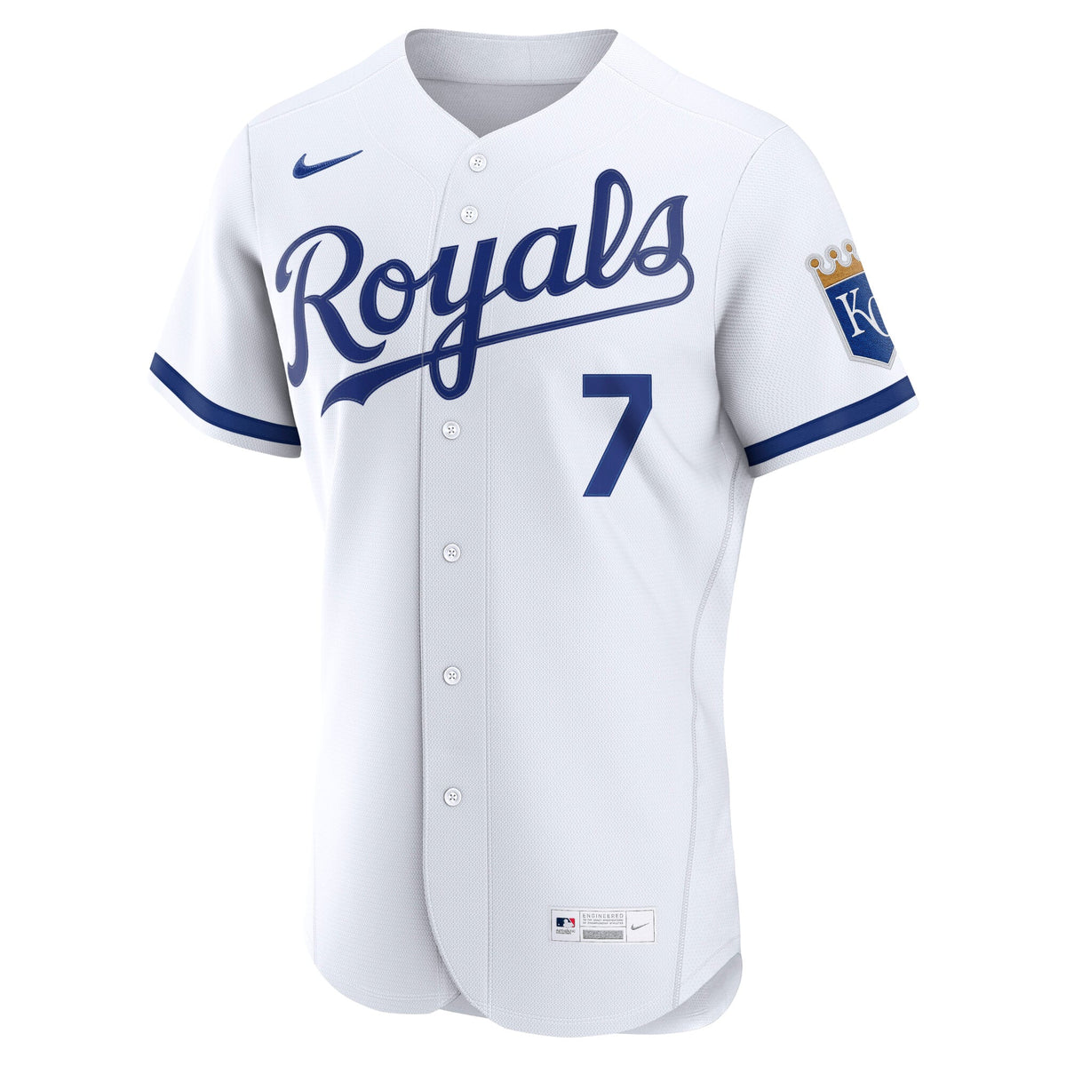 Men's Kansas City Royals Bobby Witt Jr. Nike White  Authentic Jersey