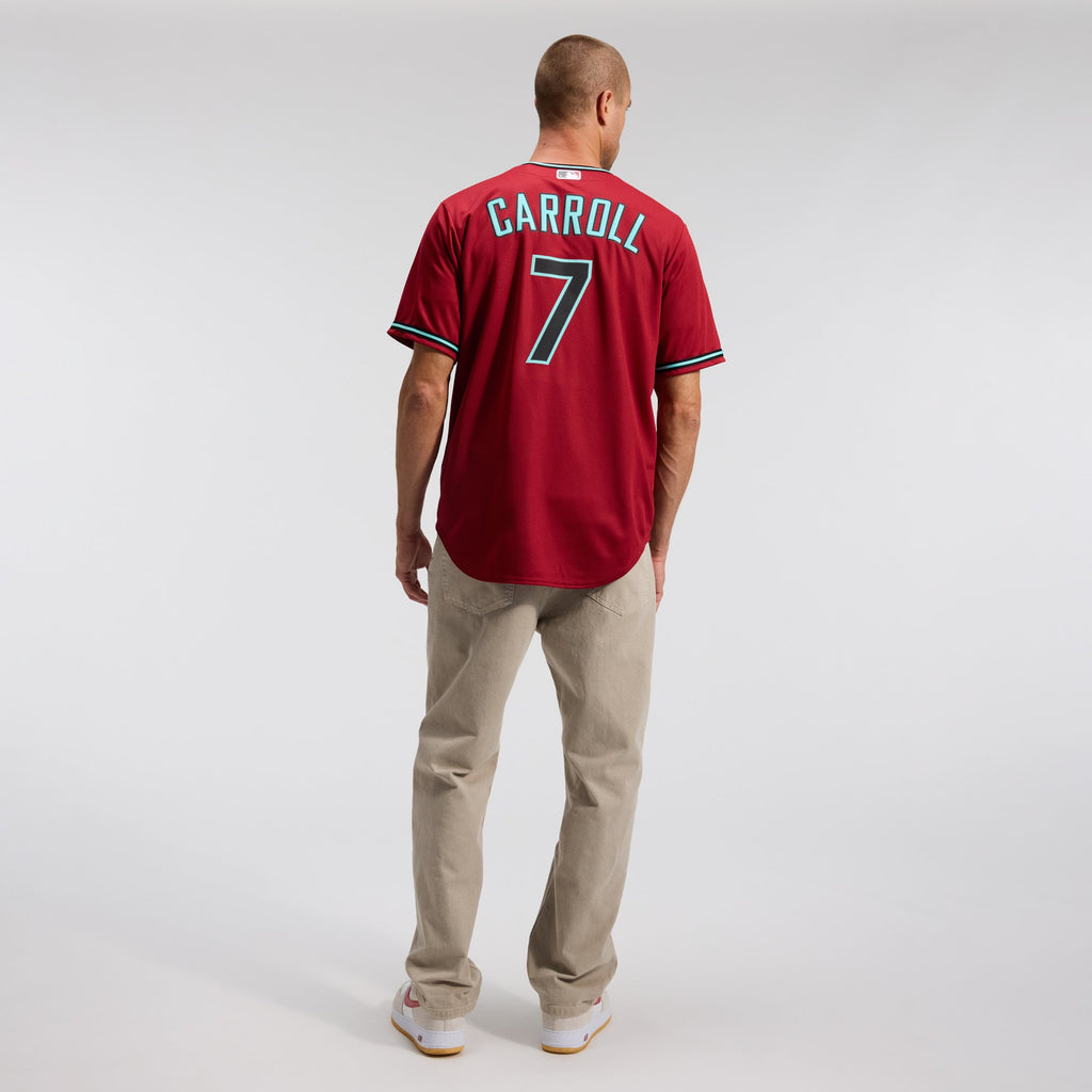 Men's Arizona Diamondbacks Corbin Carroll Nike Black Alternate Replica Jersey