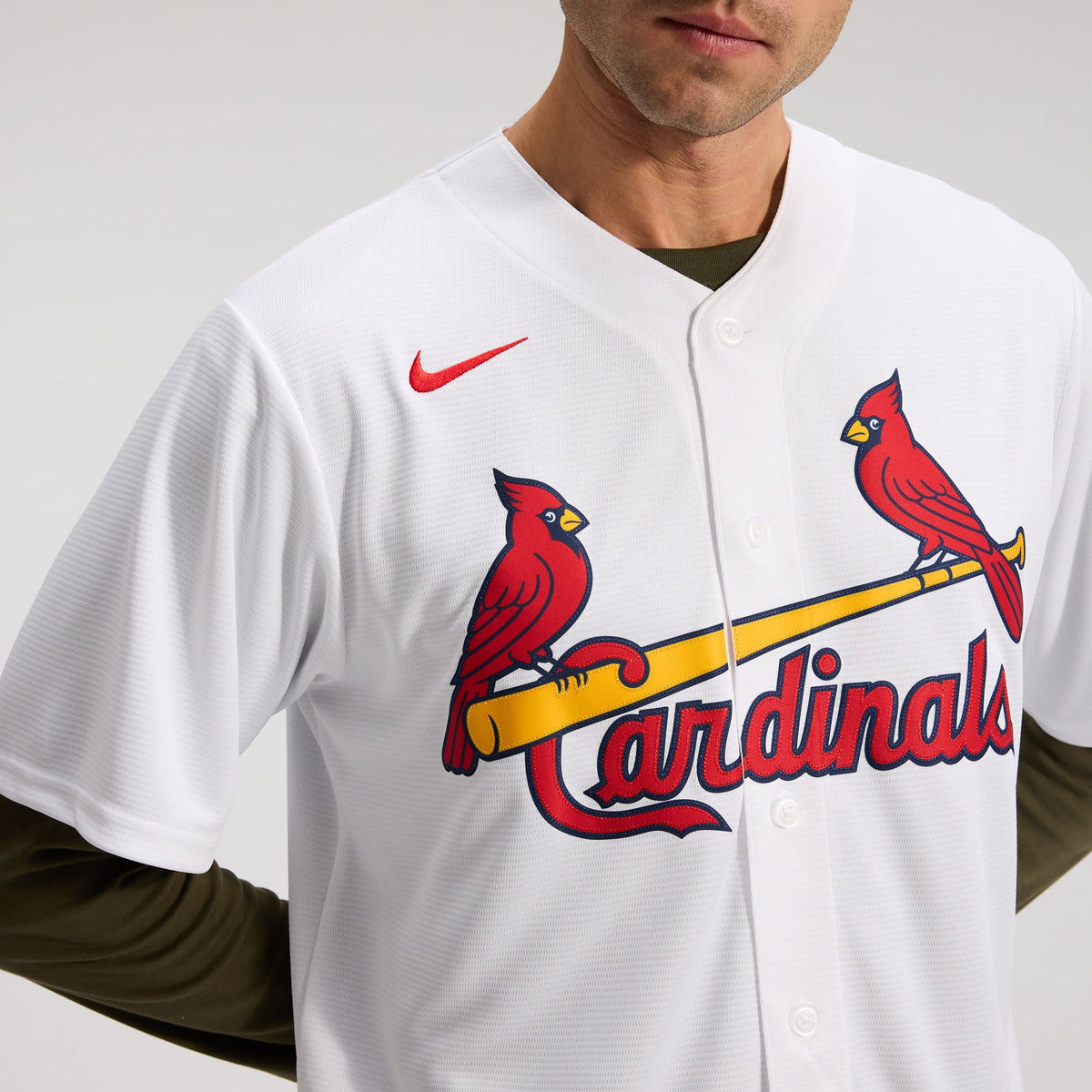 Men's St. Louis Cardinals Masyn Winn Nike White Home Replica Jersey