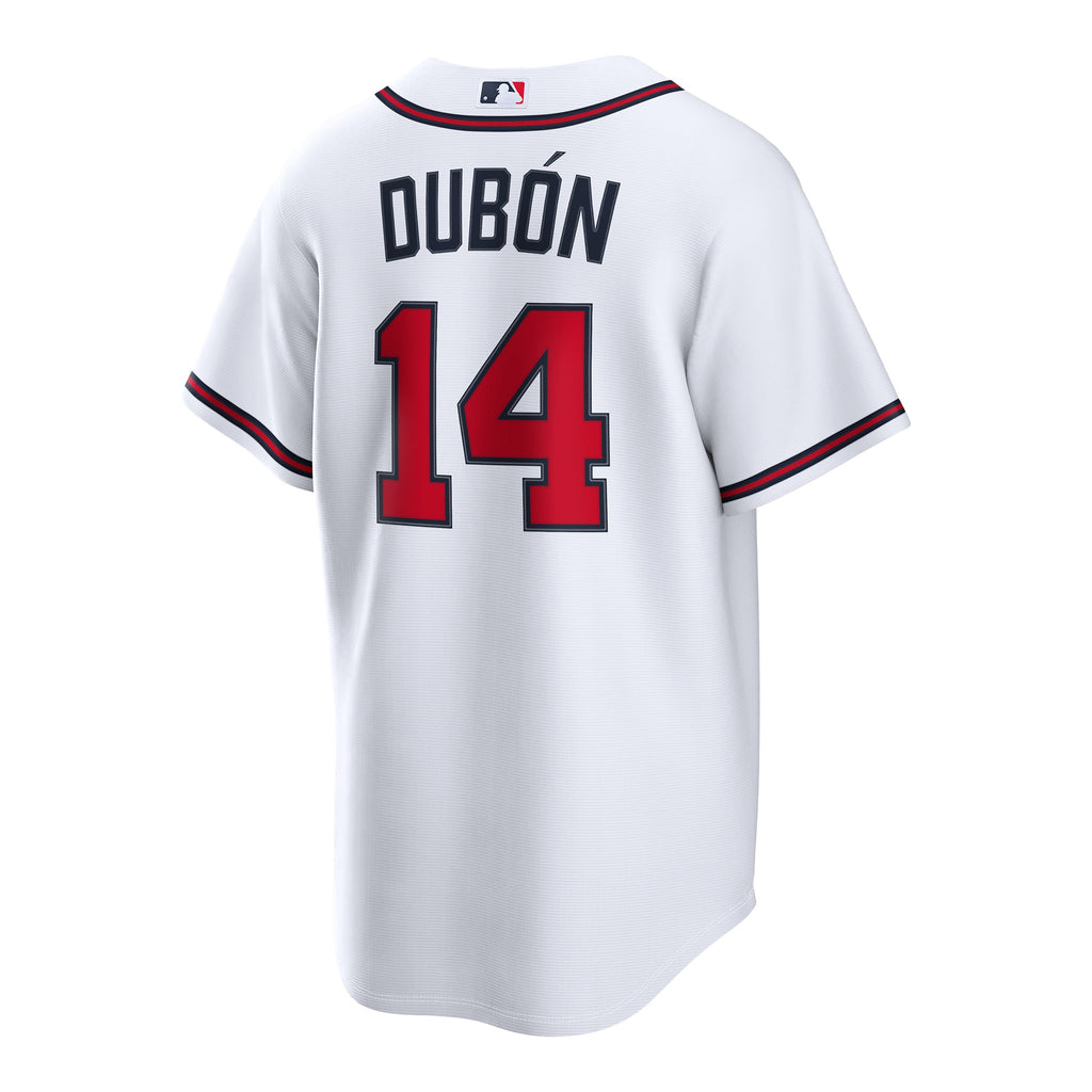 Men's Atlanta Braves Mauricio Dubón Nike White Home Replica Jersey