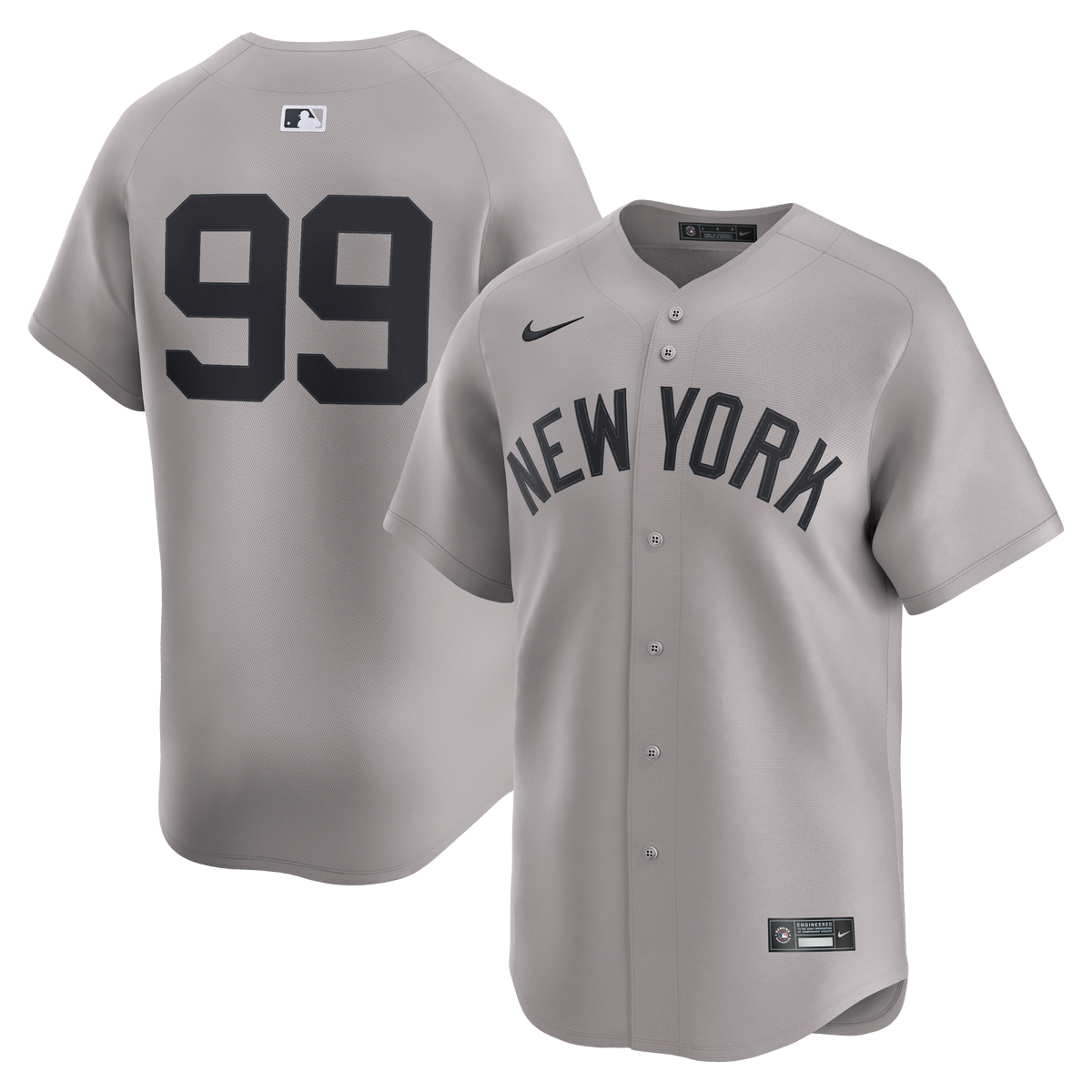 Men's New York Yankees Aaron Judge Nike Gray Road Limited Player Jersey