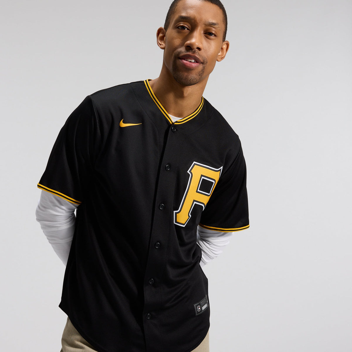 Men's Pittsburgh Pirates Nike Black Alternate Replica Team Jersey