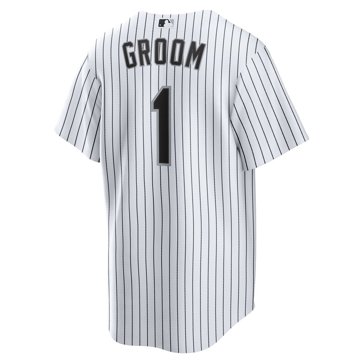 Men's Chicago White Sox  Nike White #1 Groom Home Replica Jersey