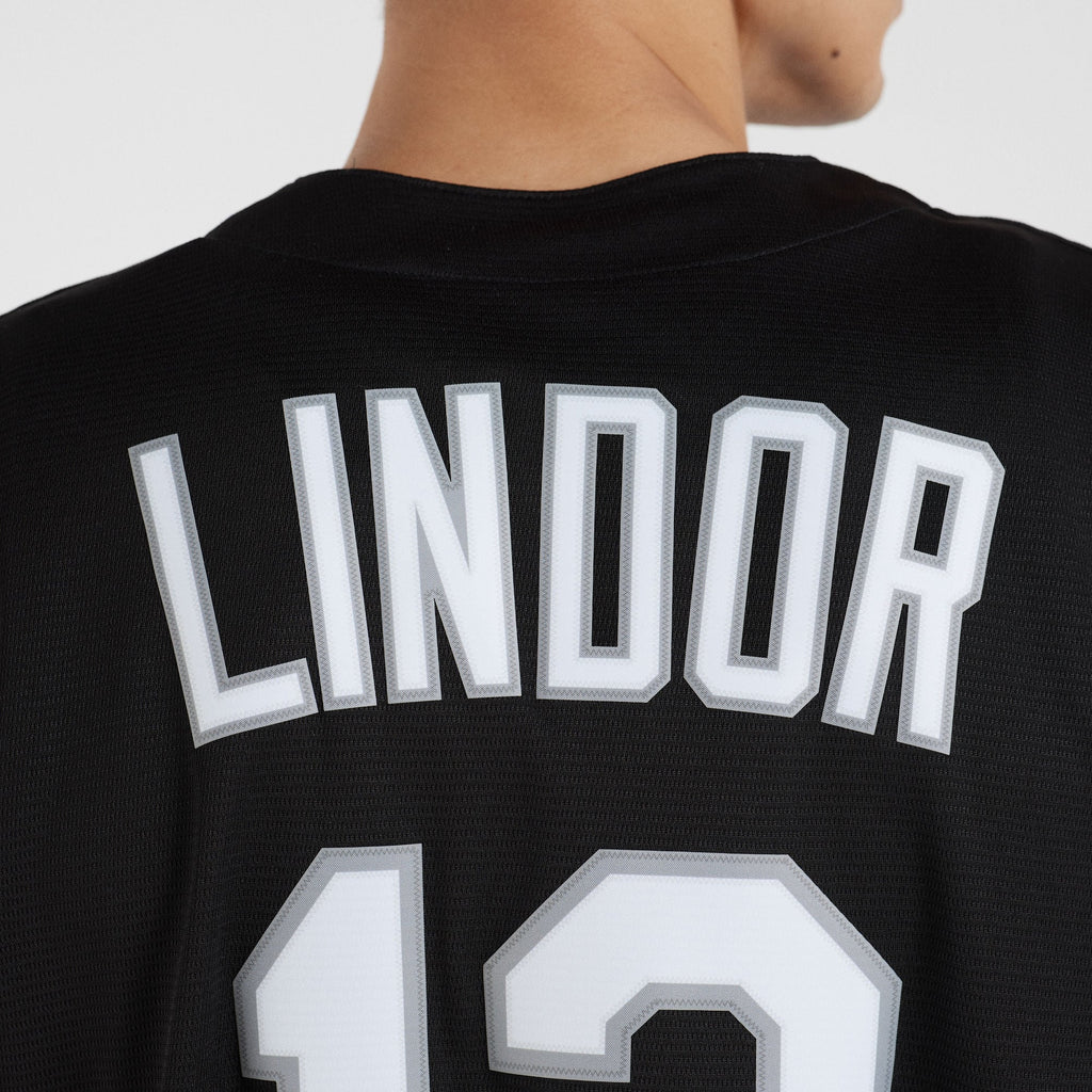 Men's New York Mets Francisco Lindor Nike Black  Replica Player Jersey