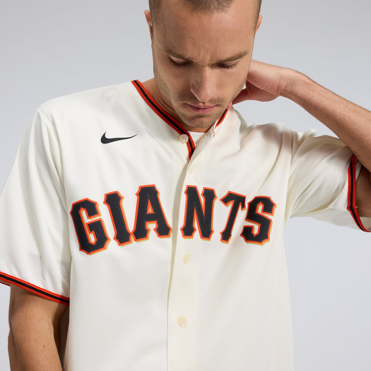 Men's San Francisco Giants Nike Cream Home Replica Team Jersey