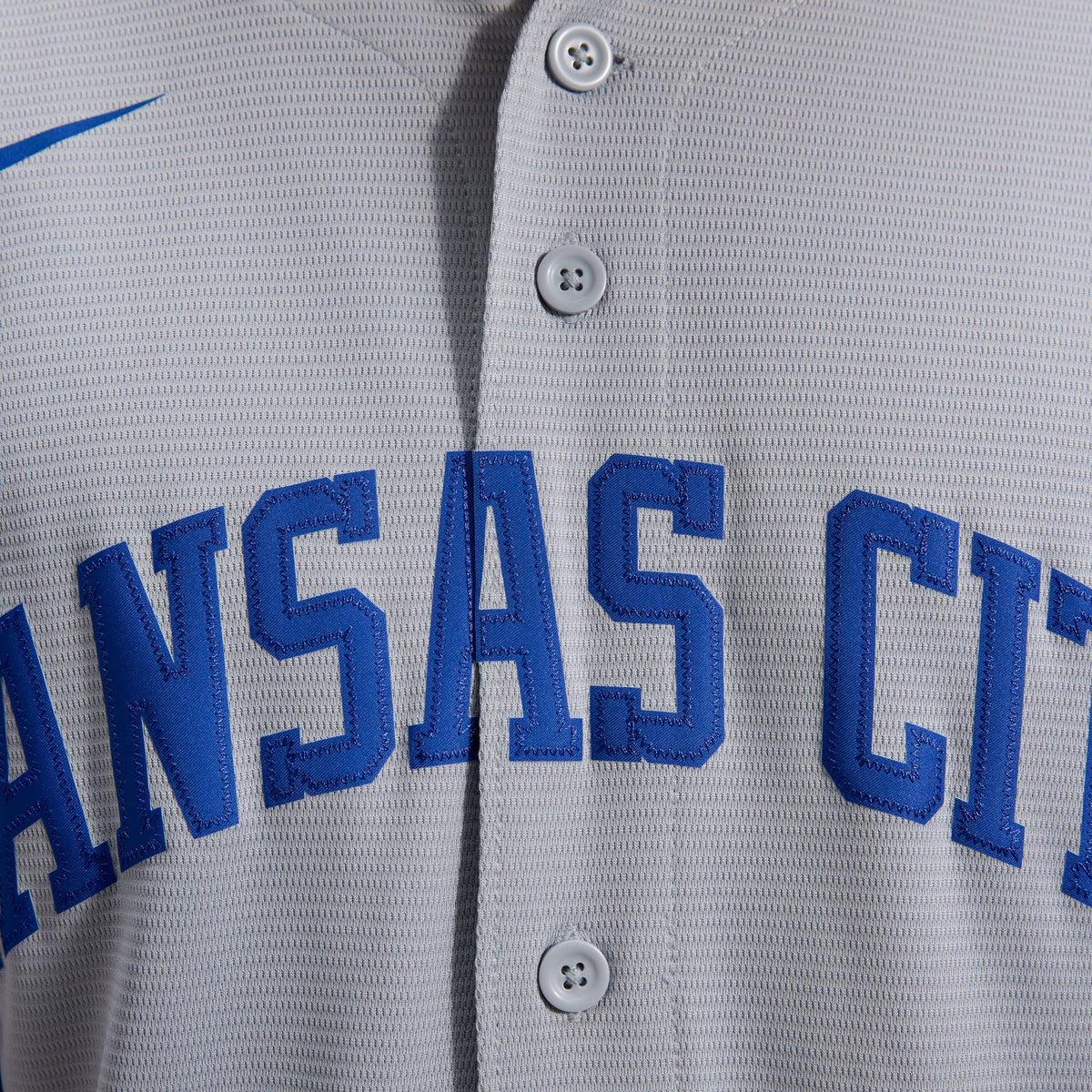 Men's Kansas City Royals Bobby Witt Jr. Nike Gray Road Replica Jersey