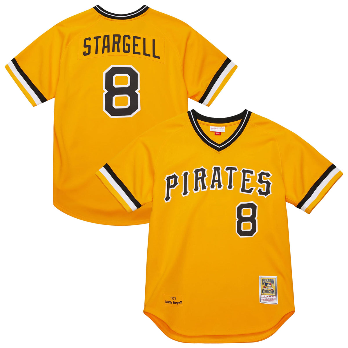 Men's Pittsburgh Pirates Willie Stargell Mitchell & Ness Gold 1979 Throwback Authentic Jersey