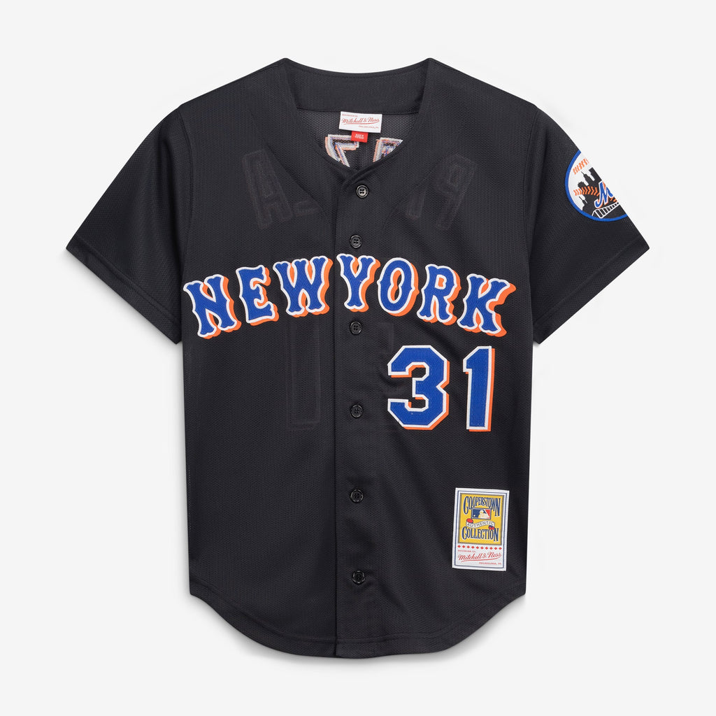 Men's New York Mets Mike Piazza Mitchell & Ness Black Cooperstown Collection 2000 Batting Practice Jersey