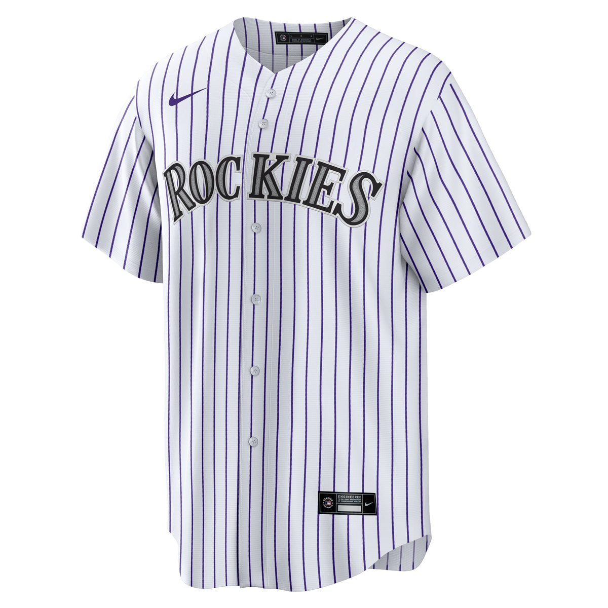 Men's Colorado Rockies  Nike White #1 Groom Home Replica Jersey