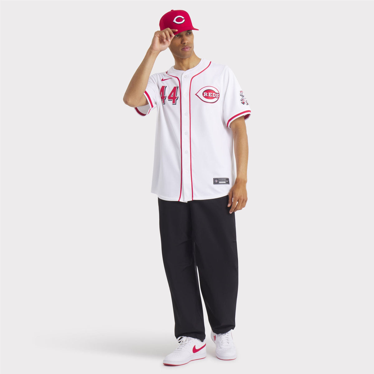 Men's Cincinnati Reds Elly De La Cruz Nike White Home Limited Player Jersey