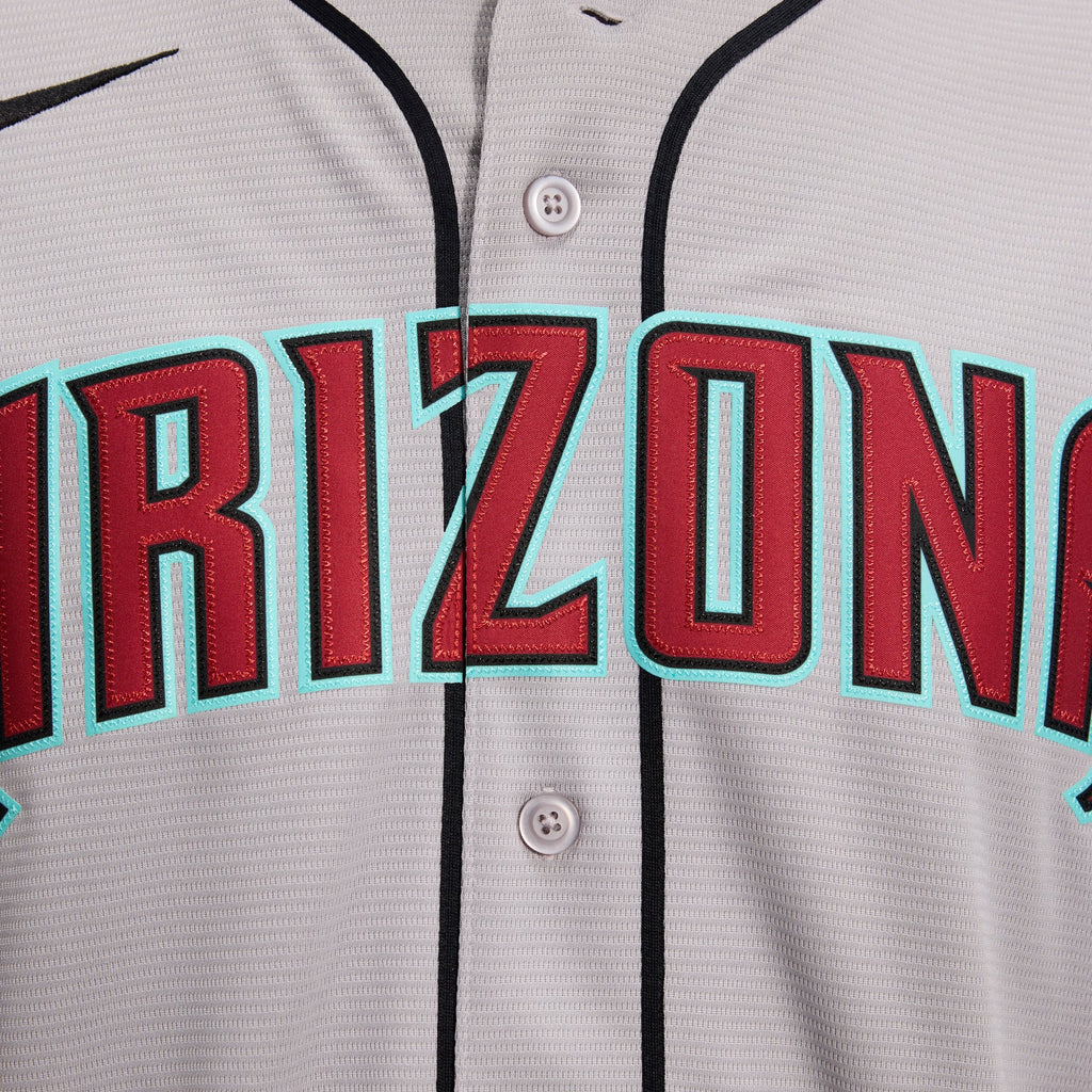 Men's Arizona Diamondbacks Corbin Carroll Nike Gray Road Replica Jersey