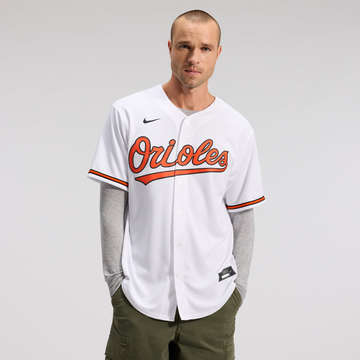 Men's Baltimore Orioles Nike Gray Road Replica Team Jersey
