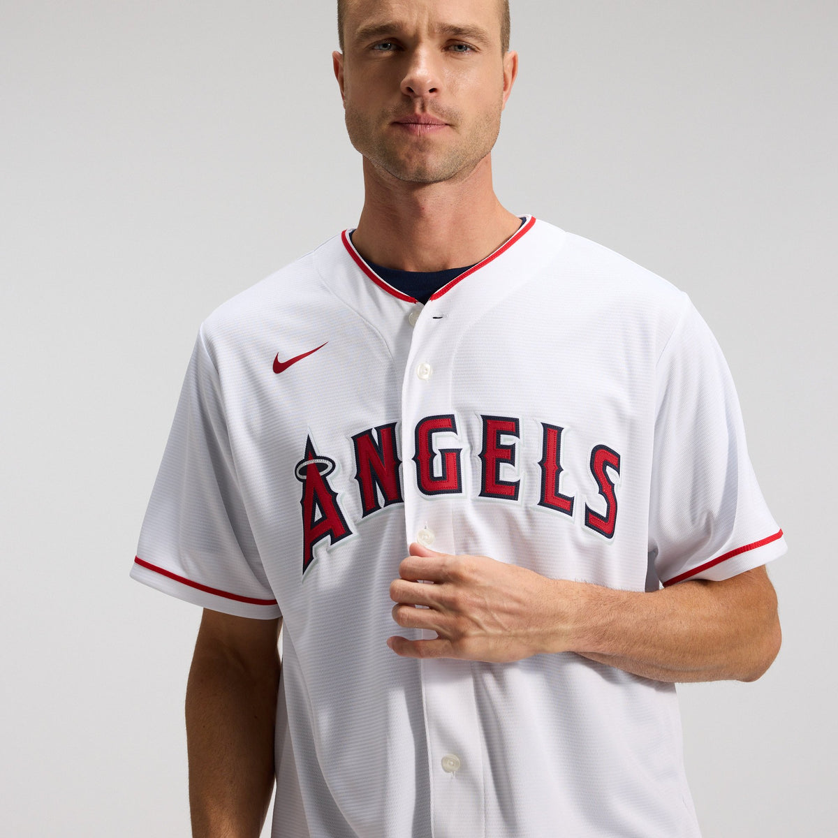 Men's Los Angeles Angels Nike White Home Replica Team Jersey