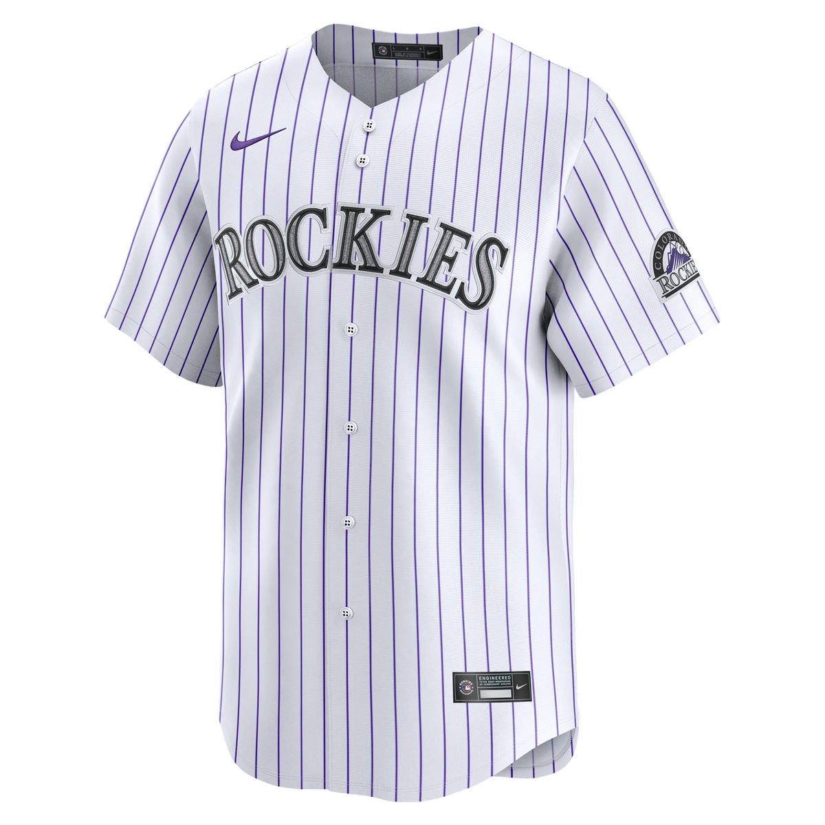 Men's Colorado Rockies Nike White Home Limited Jersey