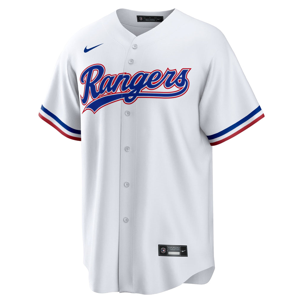 Men's Texas Rangers Jake Burger Nike White Home Replica Jersey
