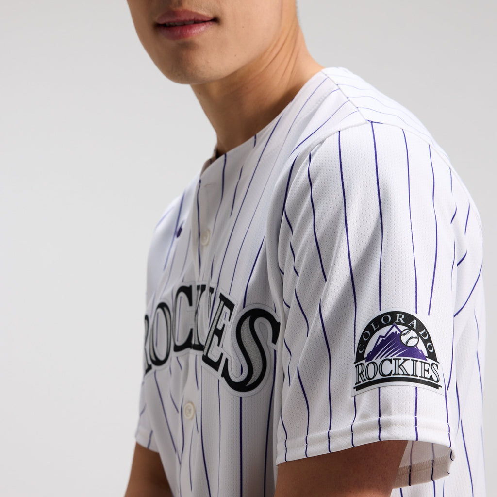 Men's Colorado Rockies Nike White Home Limited Jersey
