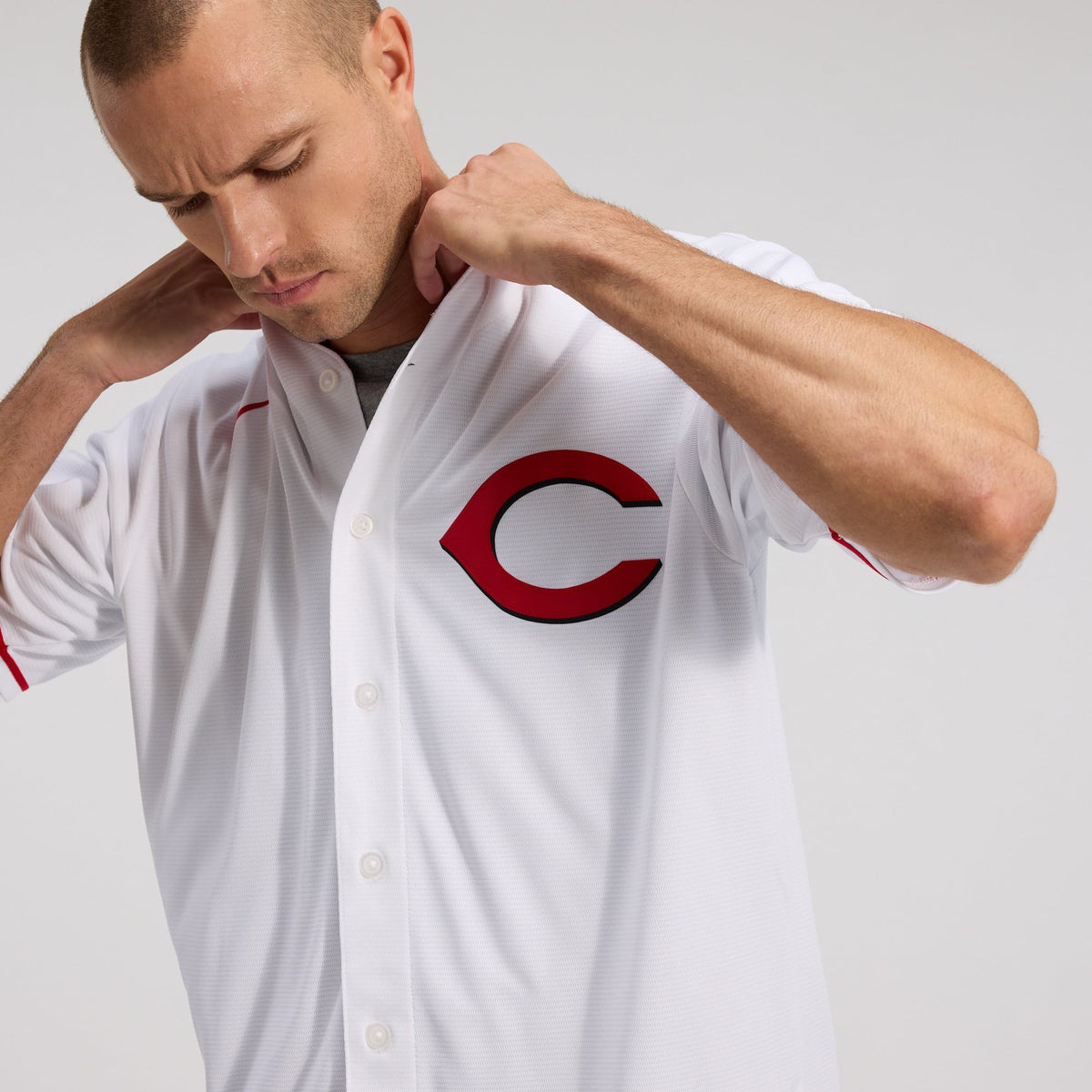 Men's  Cincinnati Reds Elly De La Cruz Nike White Alternate 2 Replica Jersey