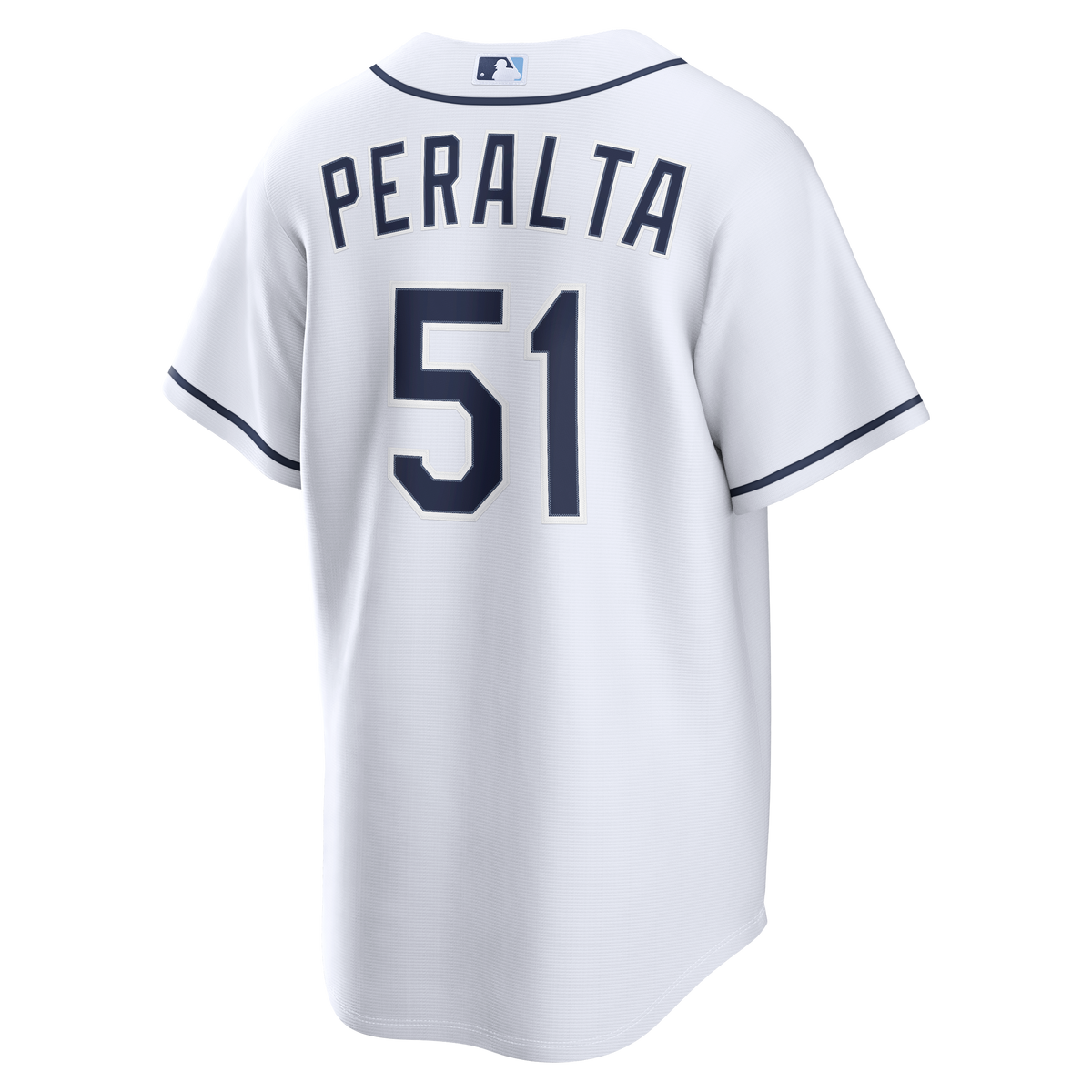 Men's Tampa Bay Rays Freddy Peralta Nike White Home Replica Jersey